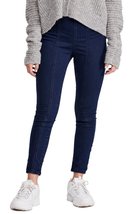 Free People Denim - NEW Free People Feel Alright Skinny Jeans Blue High Rise Womens 29